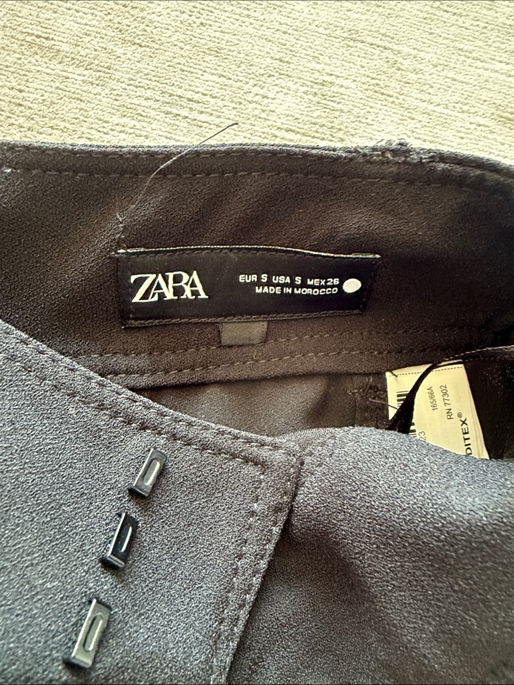 Zara Black Godet Midi Skirt Small - Picture 2 of 5